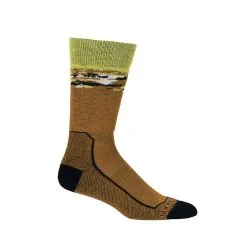 Icebreaker Mens Hike+ Medium Crew Sedimentary -Tubbs Sales 0A56GH663 FRONT