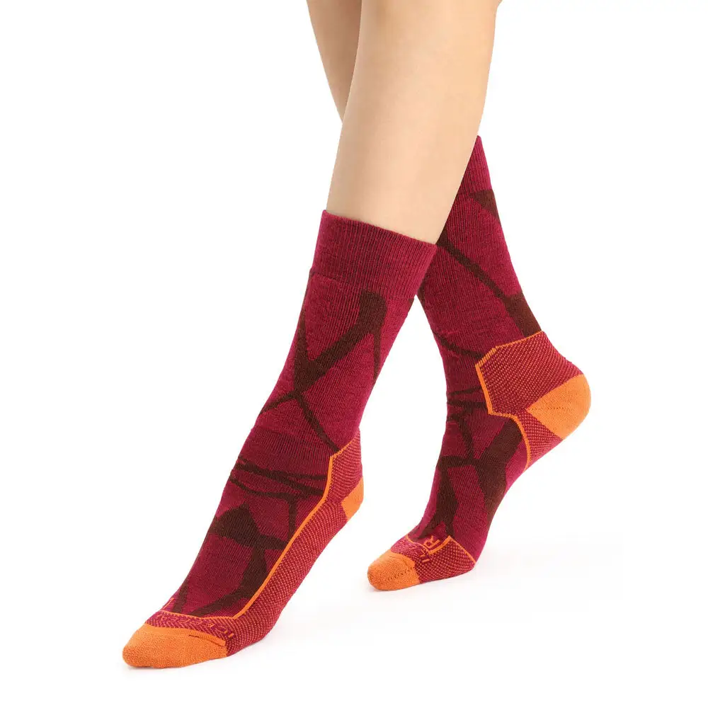 Icebreaker Womens Hike+ Medium Crew Fractured Landscapes 5 Icebreaker Womens Hike+ Medium Crew Fractured Landscapes - Image 3