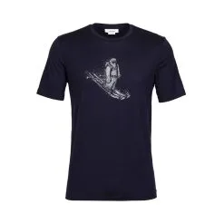 Icebreaker Mens Tech Lite II SS Tee Skiing Yeti