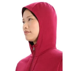 Icebreaker Quantum III LS Zip Hoodie Women -Tubbs Sales 0A59JW553 4