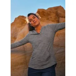 Prana Womens Sol Protect Hoodie -Tubbs Sales 1962171 HEATHERGREY ALT 101