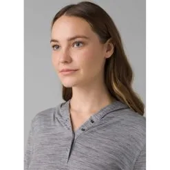 Prana Womens Sol Protect Hoodie -Tubbs Sales 1962171 HEATHERGREY ALT 4