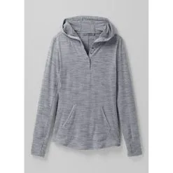 Prana Womens Sol Protect Hoodie -Tubbs Sales 1962171 HEATHERGREY ALT 9