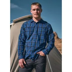 Prana Mens Dolberg Flannel Shirt Slim 20 Prana Mens Dolberg Flannel Shirt Slim -Tubbs Sales 1964361 RICHSAPPHIRE ALT 100