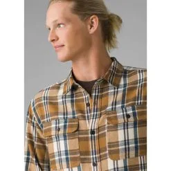 Prana Westbrook Flannel Shirt -Tubbs Sales 1964401 CHALK ALT 5