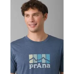 Prana Mens Mountain Light SS Tee -Tubbs Sales 1969931 DENIMHEATHER ALT 5
