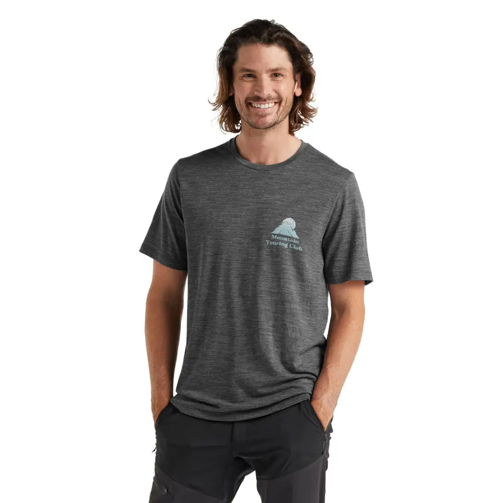 Icebreaker Tech Lite II SS Tee Mountain Touring Club Men 4 Icebreaker Tech Lite II SS Tee Mountain Touring Club Men - Image 2