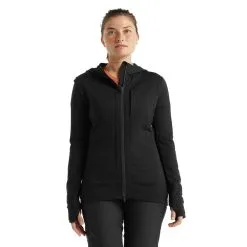 Icebreaker Quantum III LS Zip Hoodie Women -Tubbs Sales FW21 WOMEN QUANTUM III LS ZIP HOODIE 0A59JW001 1