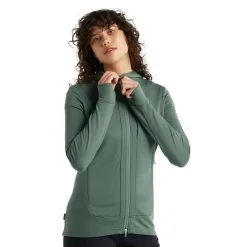 Icebreaker Quantum III LS Zip Hoodie Women -Tubbs Sales FW21 WOMEN QUANTUM III LS ZIP HOODIE 0A59JW065 5