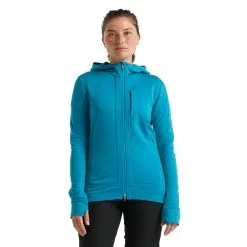 Icebreaker Quantum III LS Zip Hoodie Women -Tubbs Sales FW21 WOMEN QUANTUM III LS ZIP HOODIE 0A59JW436 1