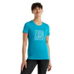 Icebreaker Tech Lite II SS Tee Nature's Orb Women -Tubbs Sales FW21 WOMEN TECH LITE II SS TEE NATURE S ORB 0A59JA436 1