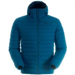 MONT Neon Down Hoodie Men -Tubbs Sales Mens Neon down Jacket ocean blue front