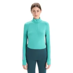 Icebreaker Womens ZoneKnit 260 LS Half Zip -Tubbs Sales SS23 Women 260 ZoneKnit LS Half Zip 0A56HI839 1