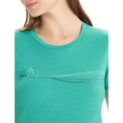 Icebreaker Tech Lite II SS Tee Cadence Paths Womens -Tubbs Sales SS23 Women Tech Lite II SS Tee Cadence Paths 0A56NP733 4