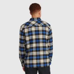 Outdoor Research Mens Feedback Flannel Shirt -Tubbs Sales blue2