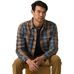 Prana Westbrook Flannel Shirt -Tubbs Sales camel4