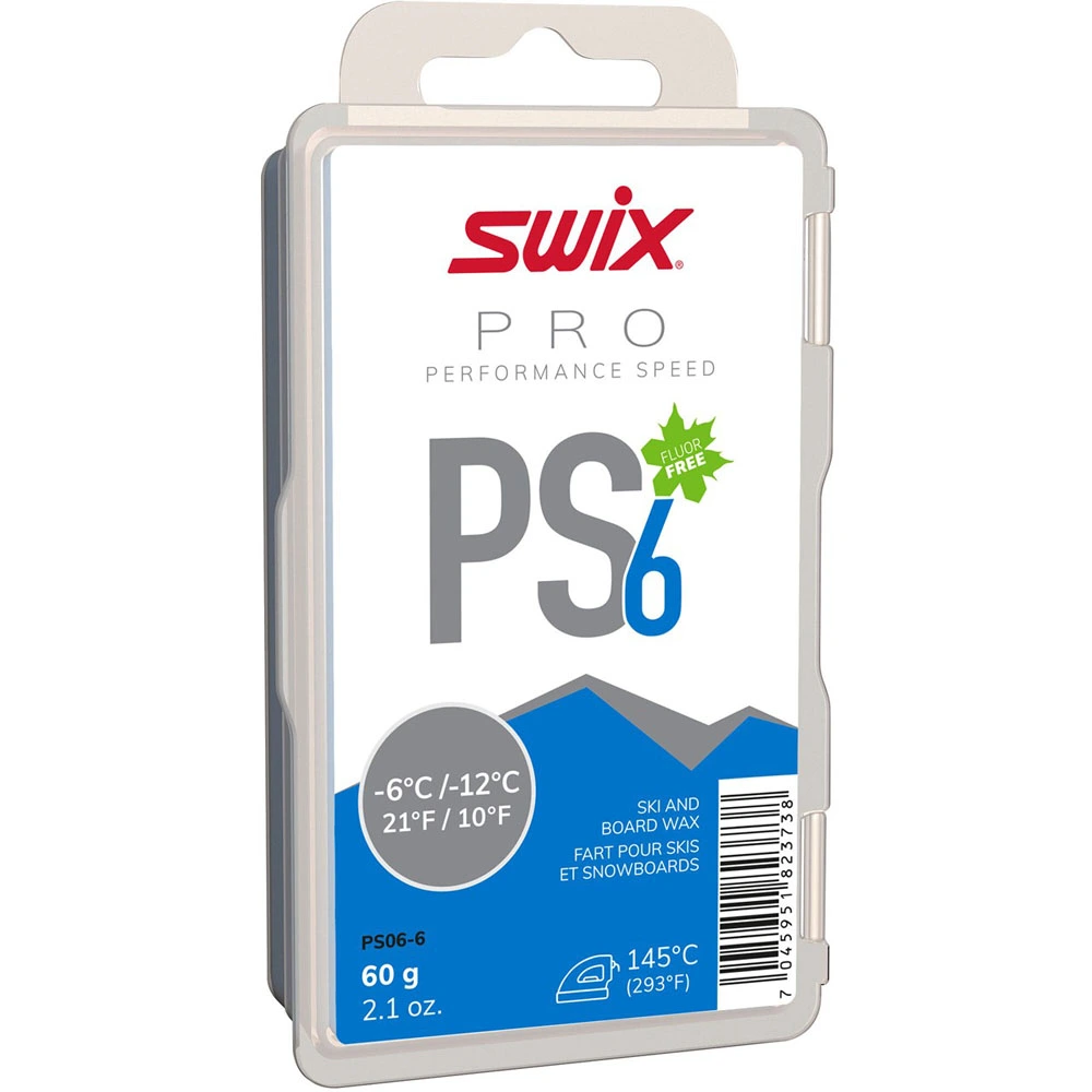 Swix Performance Speed Wax Fluoro Free PS6 3 Swix Performance Speed Wax Fluoro Free PS6
