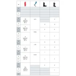 Sidas 3Feet Activ’ 23 Sidas 3Feet Activ’ -Tubbs Sales size guide